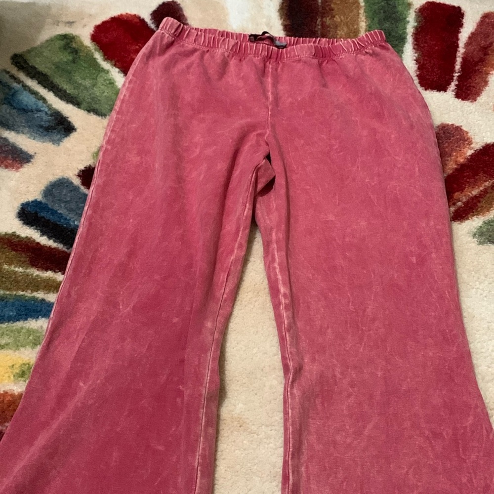 Flare pink boutique pants